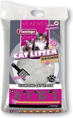 Flamingo - Kattenbakvulling Babypoeder 12 Kg -Kattenbenodigdheden 746x1200 3