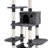 XXL Luxe Katten Krappaal Met Hangmat & Katten Huisjes - Activity Center - Grote Krappaal Klimpaal Met Speelset - Krabmeubel 154 CM Hoog - Grijs 1 XXL Luxe Katten Krappaal Met Hangmat & Katten Huisjes - Activity Center - Grote Krappaal Klimpaal Met Speelset - Krabmeubel 154 CM Hoog - Grijs -Kattenbenodigdheden 747x1200 1