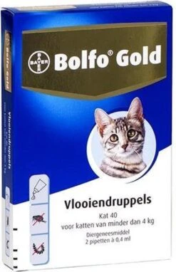 Bayer Bolfo Gold 40 Anti Vlooienmiddel - Kat - 0 Tot 4 Kg - 4 Pipetten -Kattenbenodigdheden 776x1200 1