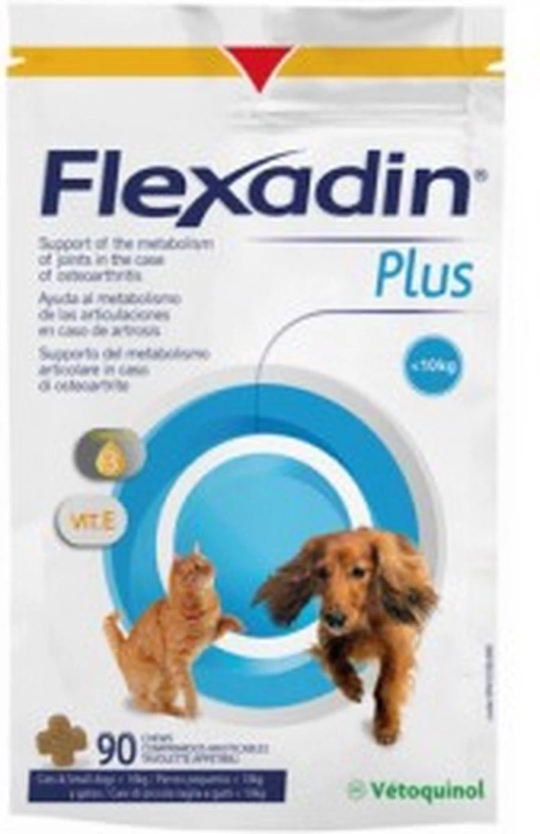 Flexadin Gewricht Supplement Flexadin Plus Kleine Hond En Kat - 90 Brokjes 5 Flexadin Gewricht Supplement Flexadin Plus Kleine Hond En Kat - 90 Brokjes - Afbeelding 3