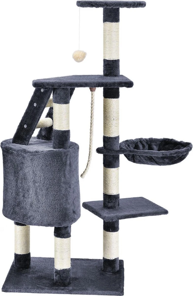 Merkloos Katten Krabpaal Buffy - 118 X 50 X 40 Cm - Grijs 4 Merkloos Katten Krabpaal Buffy - 118 X 50 X 40 Cm - Grijs - Afbeelding 2