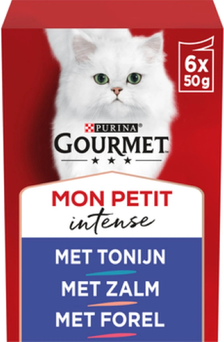 Gourmet Mon Petit Intense - Kattenvoer Natvoer - Vis - 24 X 50 Gr 3 Gourmet Mon Petit Intense - Kattenvoer Natvoer - Vis - 24 X 50 Gr
