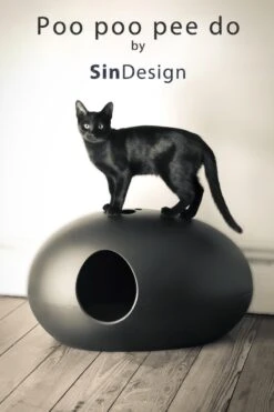 SinDesign Poopoopeedo Kattenbak - Zwart -Kattenbenodigdheden 800x1200 10