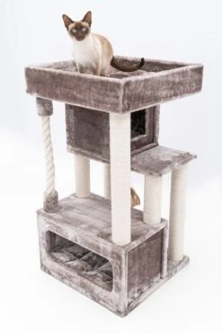 Petrebels Lodge 107 Krabpaal - Cappuccino - Design - Zeer Stabiel -Kattenbenodigdheden 800x1200 20