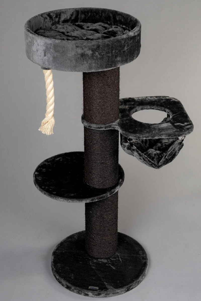 Krabpaal Voor Grote Katten Maine Coon Sleeper Crown Blackline Donkergrijs Antraciet Van RHRQuality 4 Krabpaal Voor Grote Katten Maine Coon Sleeper Crown Blackline Donkergrijs Antraciet Van RHRQuality - Afbeelding 2