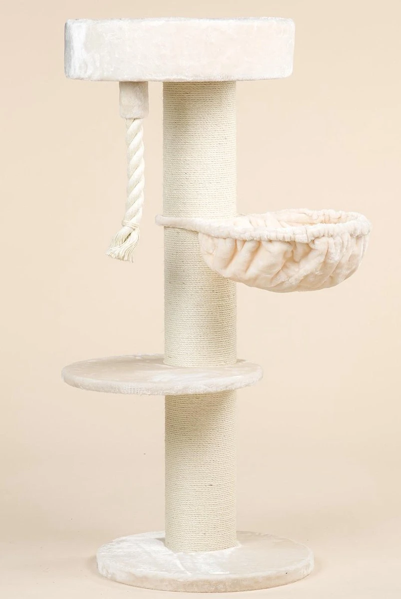 Krabpaal Voor Grote Katten Maine Coon Sleeper De Luxe Crème Beige Van RHRQuality 4 Krabpaal Voor Grote Katten Maine Coon Sleeper De Luxe Crème Beige Van RHRQuality - Afbeelding 2