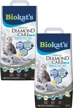 Biokat's Diamond Care Multicat - Kattenbakvulling - 2 X 8 L -Kattenbenodigdheden 810x1200 5