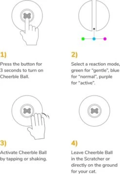 Cheerble Mini Ball 2.0 - Slimme Interactieve Zelf Rollende Bal Voor Katten - 3 Speelmodi - Kattenspeeltjes - USB Oplaadbaar - Rood 17 Cheerble Mini Ball 2.0 - Slimme Interactieve Zelf Rollende Bal Voor Katten - 3 Speelmodi - Kattenspeeltjes - USB Oplaadbaar - Rood -Kattenbenodigdheden 830x1200