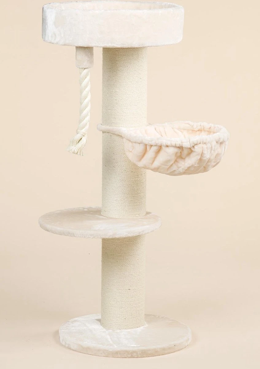 Krabpaal Voor Grote Katten Maine Coon Sleeper De Luxe Crème Beige Van RHRQuality 14 Krabpaal Voor Grote Katten Maine Coon Sleeper De Luxe Crème Beige Van RHRQuality - Afbeelding 12