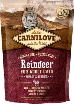 Carnilove Granenvrij Rendier Energy/Outdoor 6kg -Kattenbenodigdheden 853x1200 1