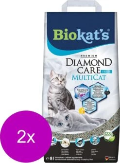 Biokat's Diamond Care Multicat - Kattenbakvulling - 2 X 8 L -Kattenbenodigdheden 885x1200 1