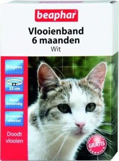 Beaphar Vlooienband - Wit - 1 Stuk -Kattenbenodigdheden 892x1200