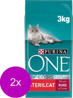 Purina One Sterilcat - Kattenvoer - 2 X Rund Granen 3 Kg -Kattenbenodigdheden 893x1200 1