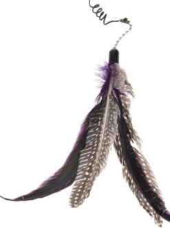 FUZLY - Kattenspeelgoed - Hengel Met Veer - +extra Veer - Kattenspeeltjes - Bewegend Kattenspeelgoed- Kattenspeeltjes Intelligentie - Kattenhengel - Kattenspeeltje Interactief -Kattenbenodigdheden 893x1200 4