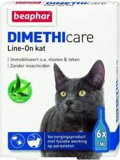 Beaphar DIMETHIcare Line On Kat - Vlooienbestrijding - 6 Pipetten 18 Beaphar DIMETHIcare Line On Kat - Vlooienbestrijding - 6 Pipetten -Kattenbenodigdheden 907x1200