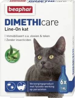 Beaphar DIMETHIcare Line On Kat - Vlooienbestrijding - 6 Pipetten 16 Beaphar DIMETHIcare Line On Kat - Vlooienbestrijding - 6 Pipetten -Kattenbenodigdheden 915x1200 1