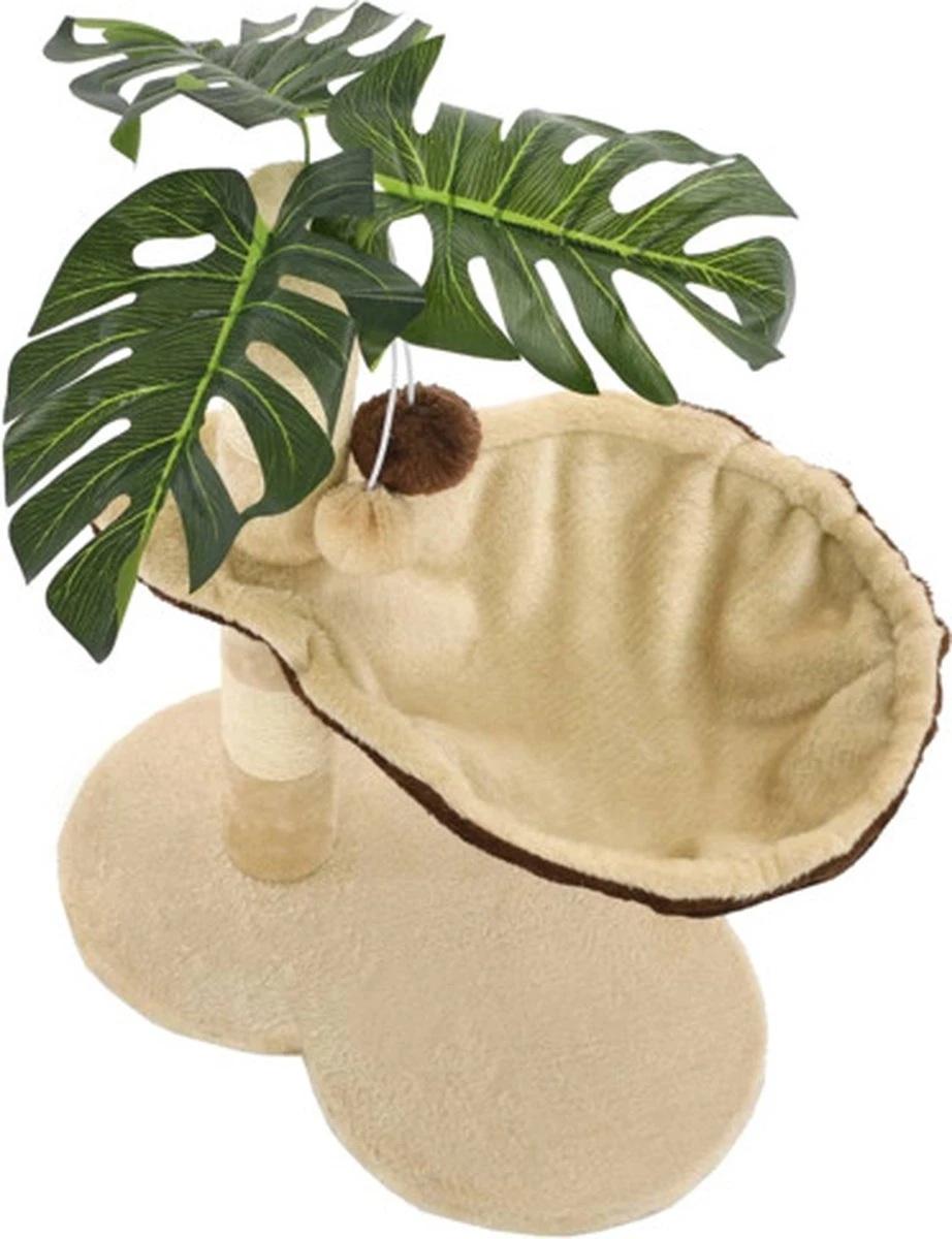 VidaXL Kattenkrabpaal Met Sisal Krabpaal 50 Cm Beige En Bruin 7 VidaXL Kattenkrabpaal Met Sisal Krabpaal 50 Cm Beige En Bruin - Afbeelding 5