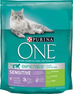 Purina One Sensitive - Kalkoen/Rijst - Kattenvoer - 800 G -Kattenbenodigdheden 927x1200
