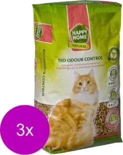 Happy Home Natural Bio Odour Control - Kattenbakvulling - 3 X 20 L 5 Happy Home Natural Bio Odour Control - Kattenbakvulling - 3 X 20 L -Kattenbenodigdheden 954x1200 3