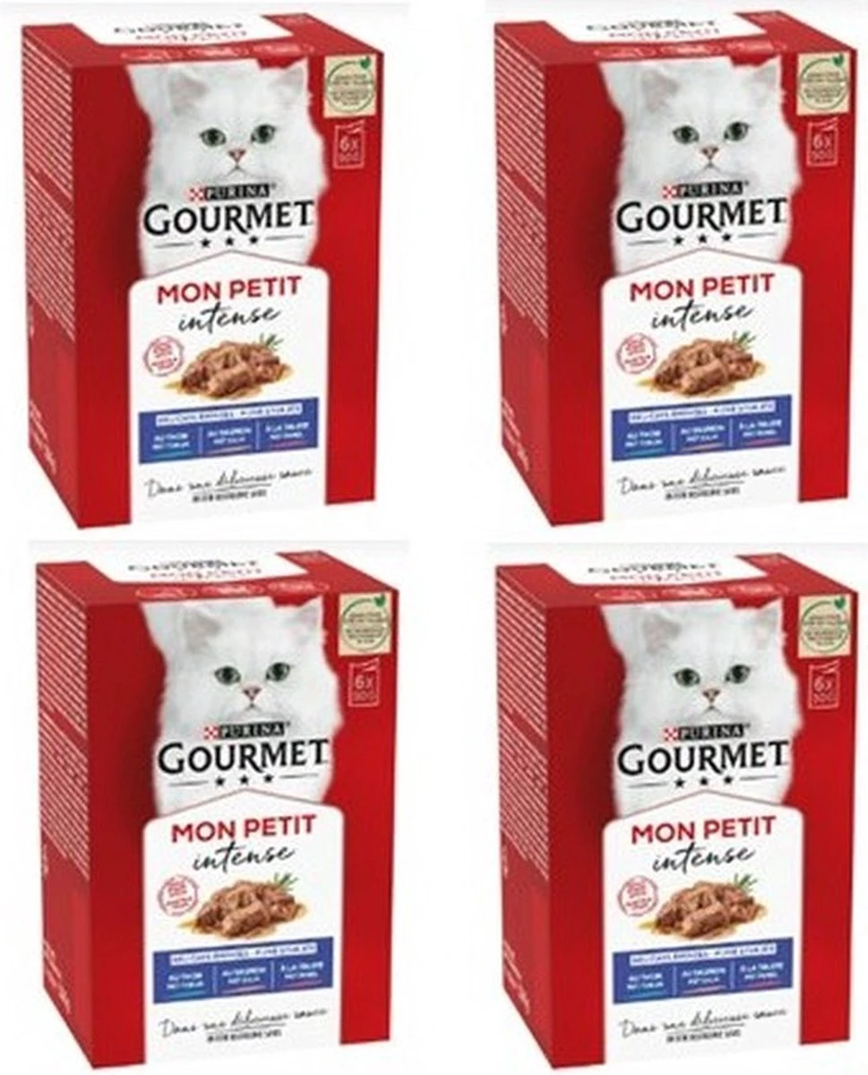 Gourmet Mon Petit Intense - Kattenvoer Natvoer - Vis - 24 X 50 Gr 4 Gourmet Mon Petit Intense - Kattenvoer Natvoer - Vis - 24 X 50 Gr - Afbeelding 2