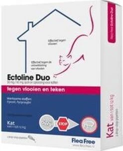 Flea Free Ectoline Duo Kat - Tegen Vlooien En Teken - 2 Pipetten -Kattenbenodigdheden 973x1200 1