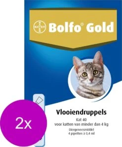 Bolfo Gold Kat 40 - Anti Vlooienmiddel - 2 X 4 Stuks 0 - 4 Kg -Kattenbenodigdheden 996x1200 3